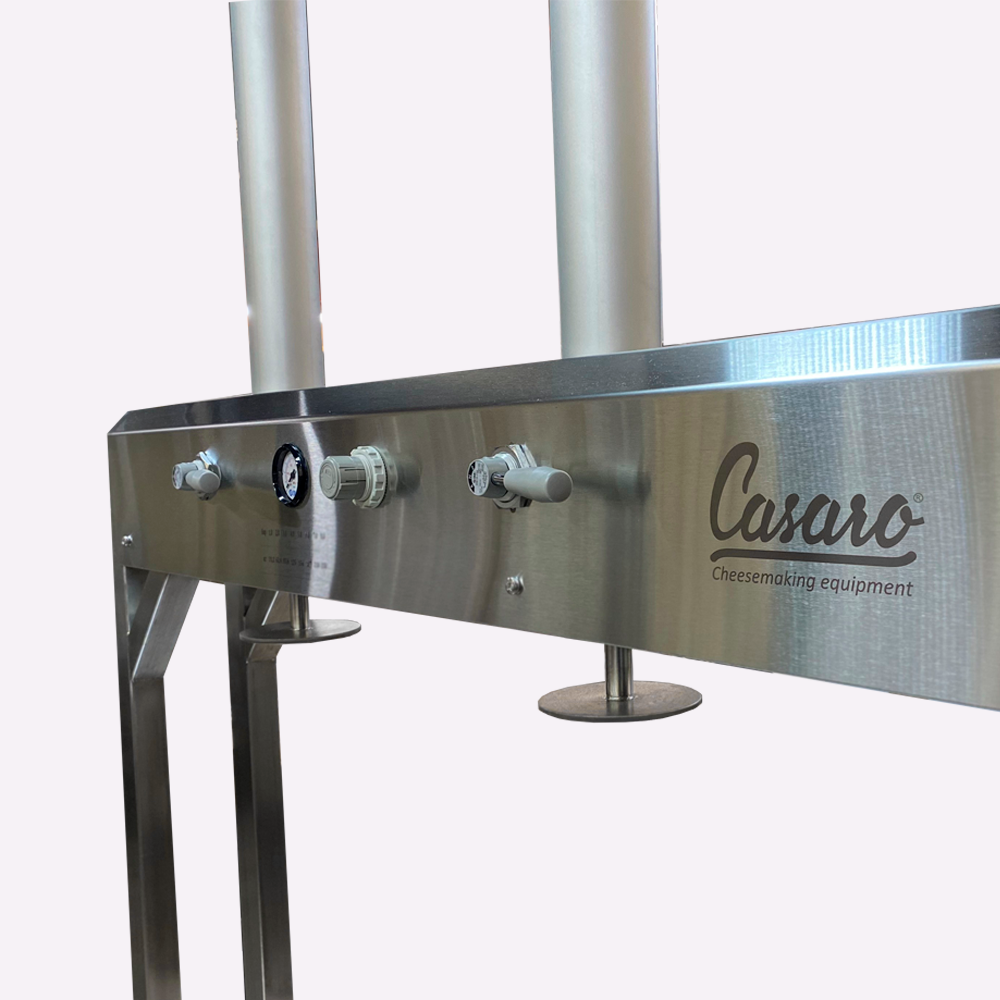 Вертикальный пневматический пресс с горизонтальной столешницей