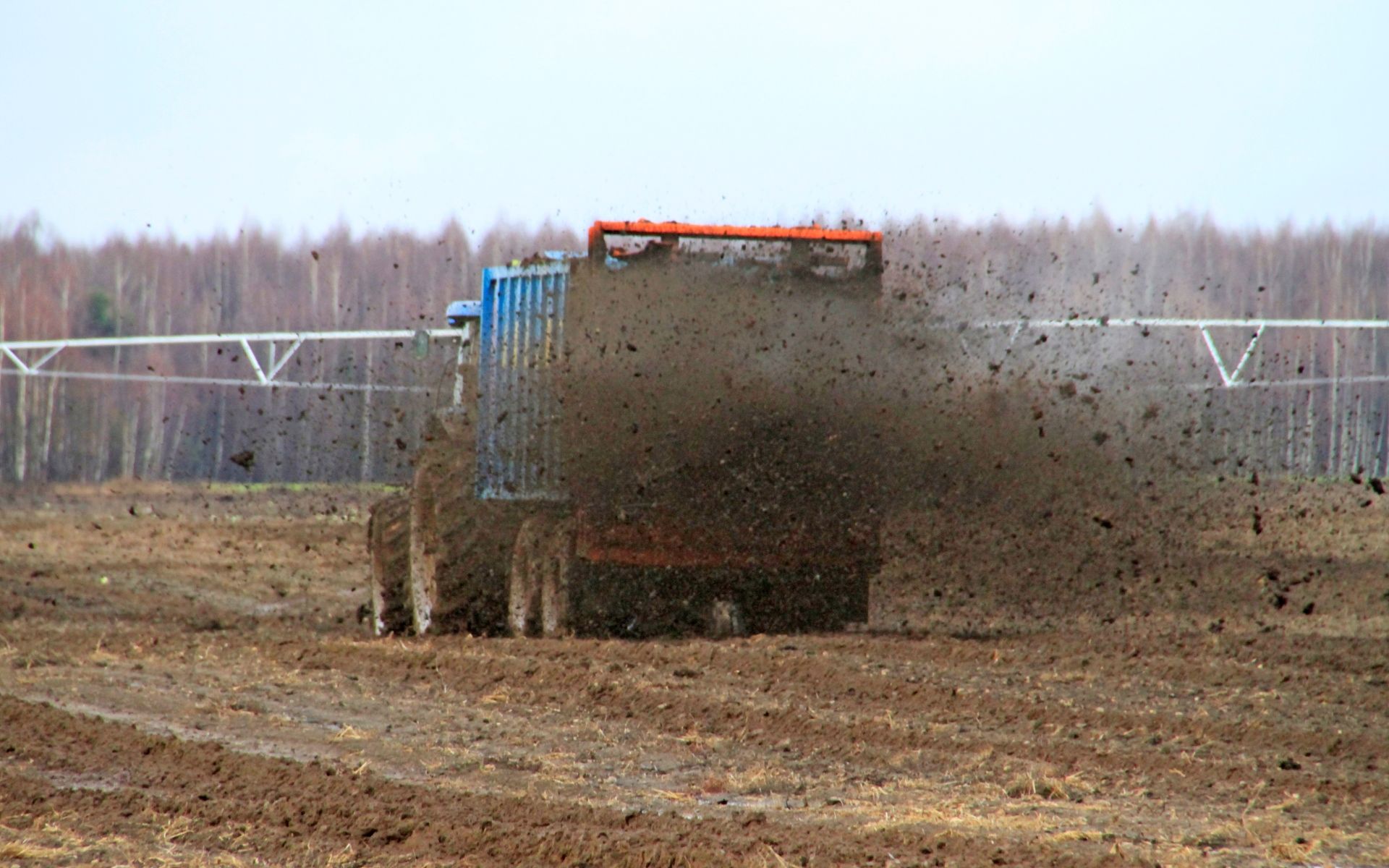 Тракторный полуприцеп с навозоразбрасывателем ПСП-20НР "Гигант"